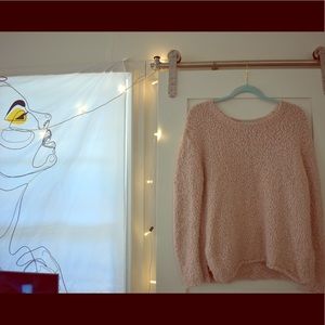 Fuzzy Pink Sweater